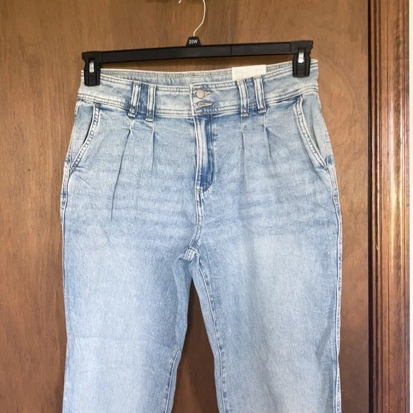 Sonoma jean pleated front relaxed high rise straight leg jean retro 12 16 18 - Picture 5 of 17